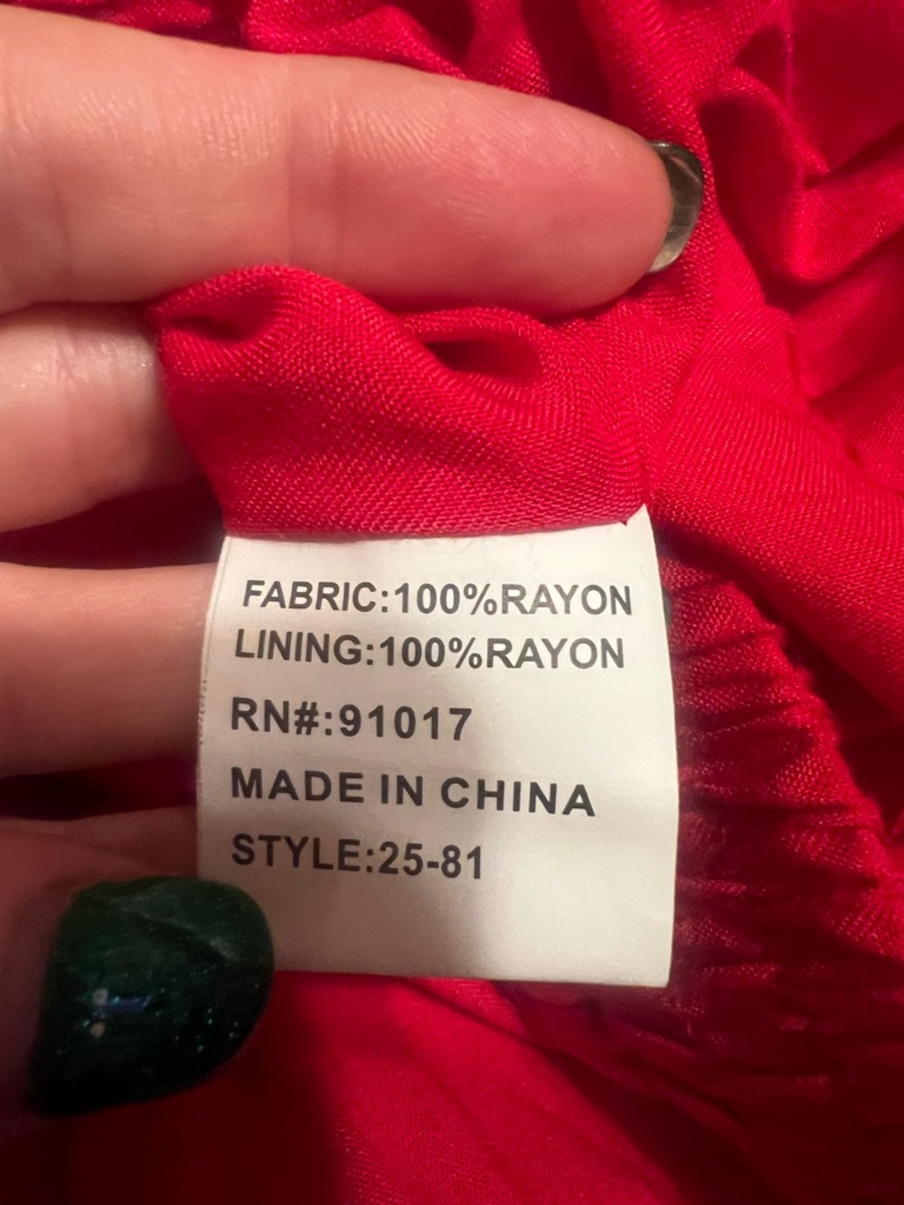 NWOT Women’s Red Maxi Skirt with White Embroidered Shells and Starfish Size S - Picture 7 of 13